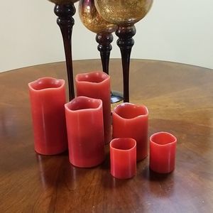 ❤❤Set of 6 Flameless Candles